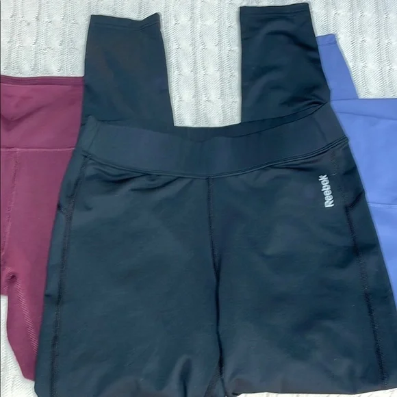 3 pr Women’s sz M yoga Leggings bundle Athletic compression ankle 22-25” inseam - Picture 2 of 15